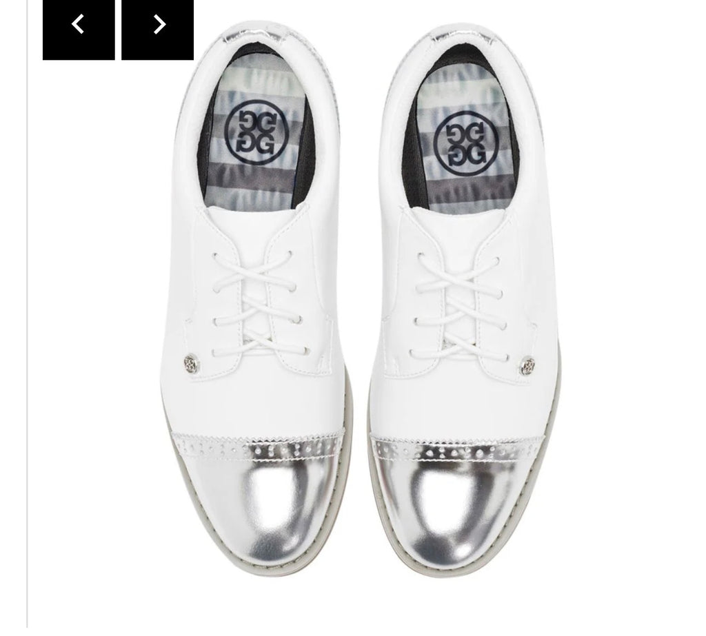 G/Fore Women's Cap Toe Gallivanter - Snow/Silver