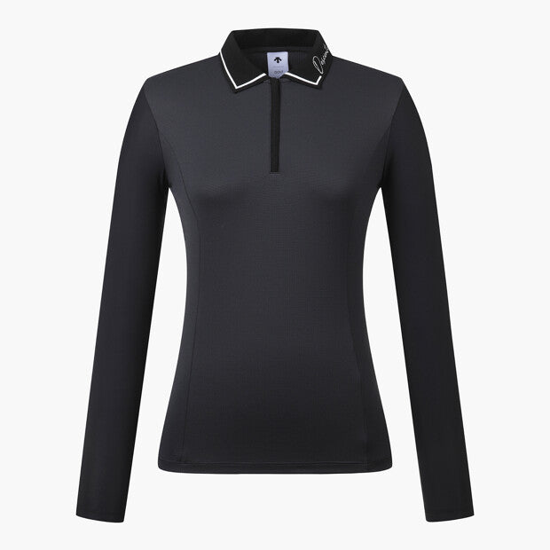 Descente Women's long-sleeved polo shirt