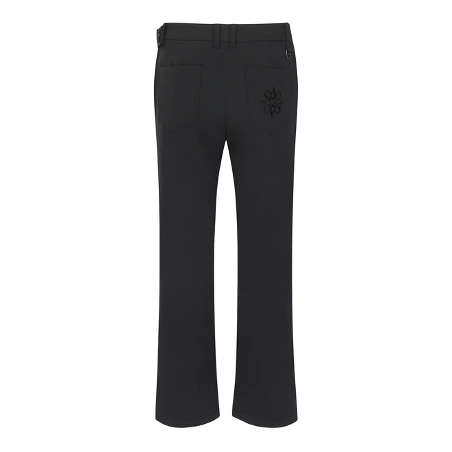 St Andrew Women's detachable belt hem detail bootcut pants