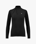 Fairliar Pleated ribbon detail cooling T-shirt (black)