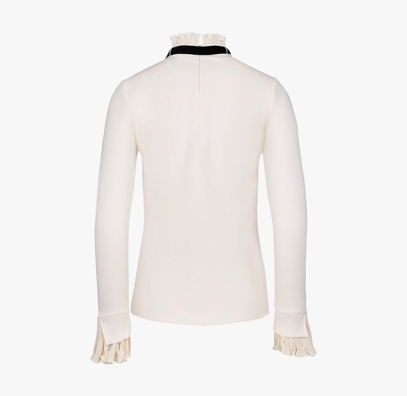 Fairliar Velvet Ribbon Detachable T-Shirt (Ivory)