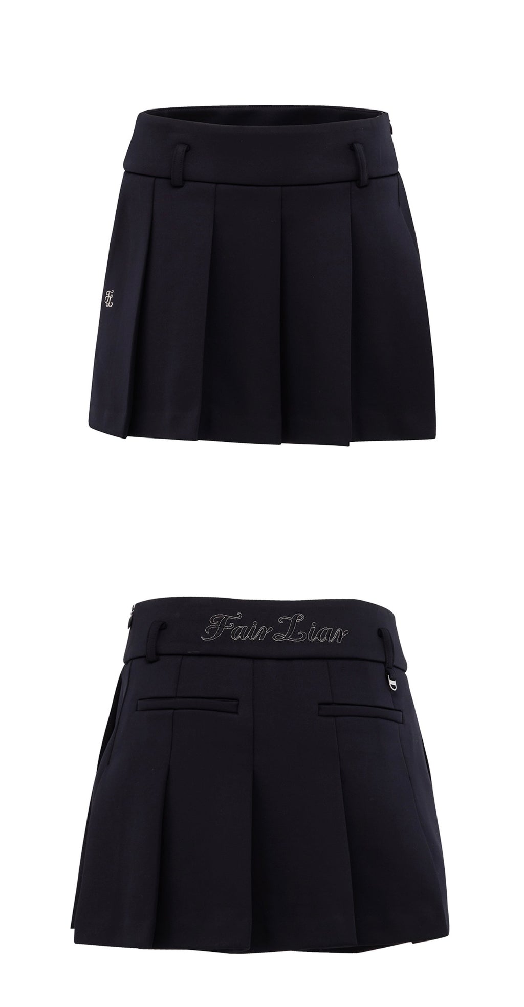 Fairliar Wrinkled shorts (black)