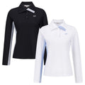 Socks included [Master Bunny] Women's Side Color Block Waffle Polo T-shirt