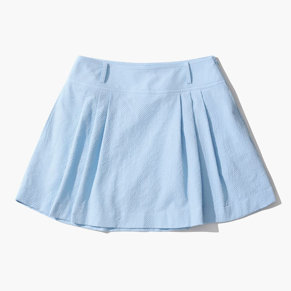 Le Coq Sportif Women's seersucker flare skirt