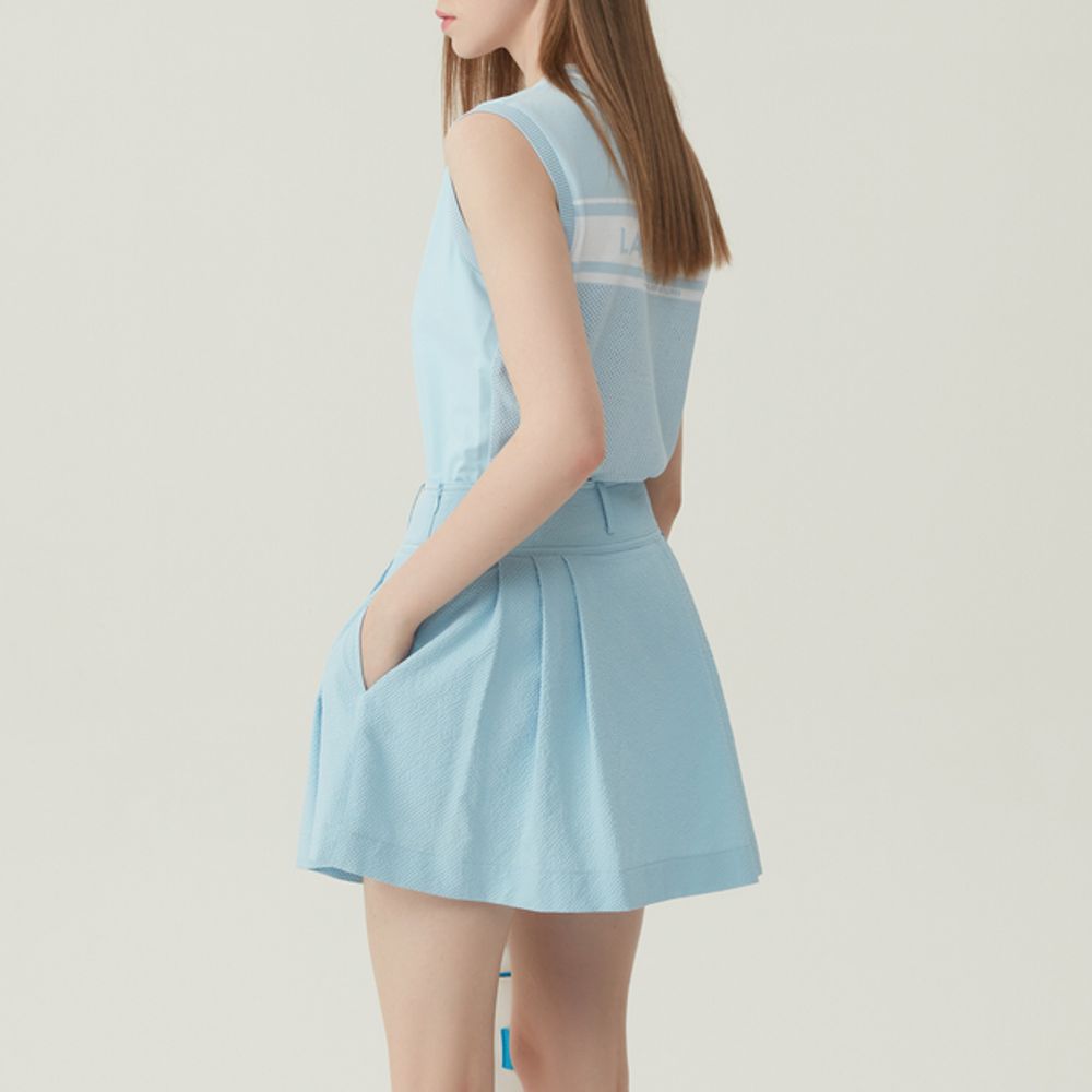 Le Coq Sportif Women's seersucker flare skirt