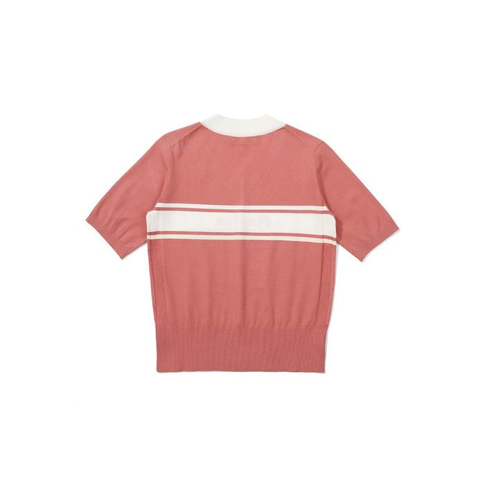 Malbon Women Golf Neck half sleeve knit