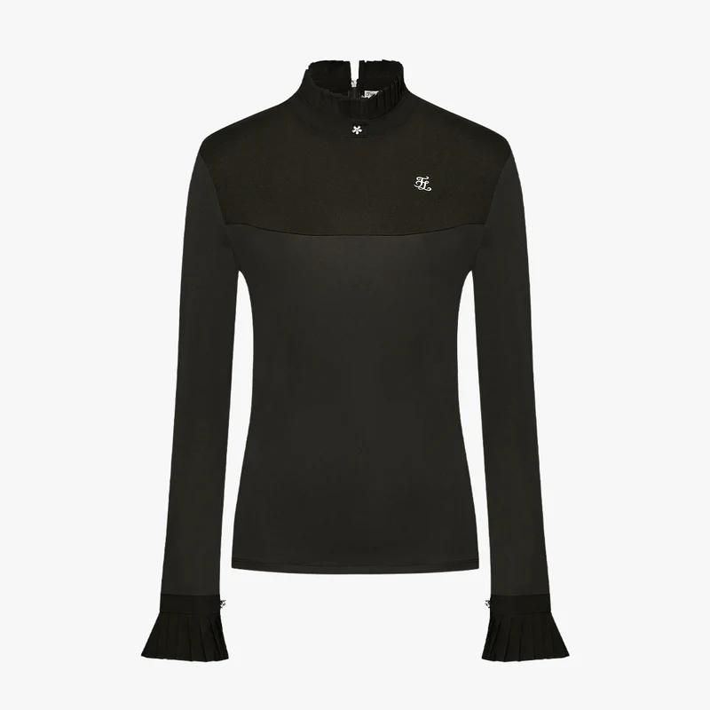 Fairliar Frill Windproof Tshirt (Black)
