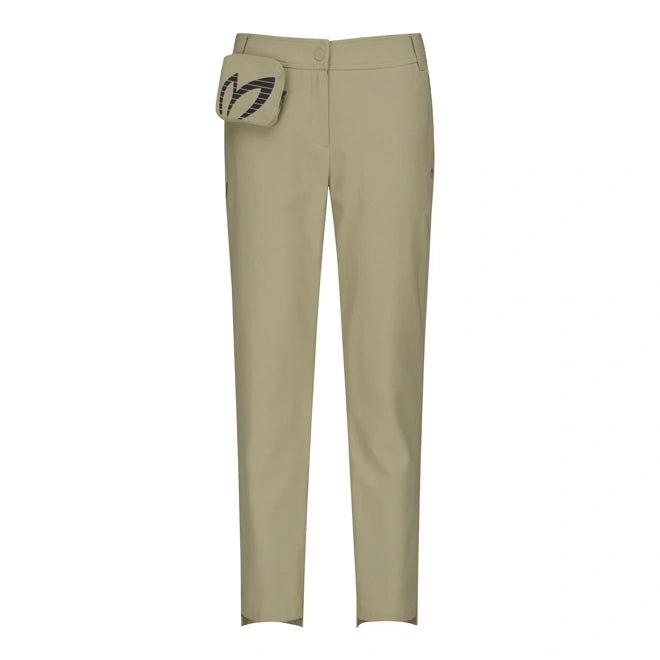 Master Bunny Women's slim-fit straight-leg trousers with detachable pockets / Beige