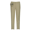 Master Bunny Women's slim-fit straight-leg trousers with detachable pockets / Beige