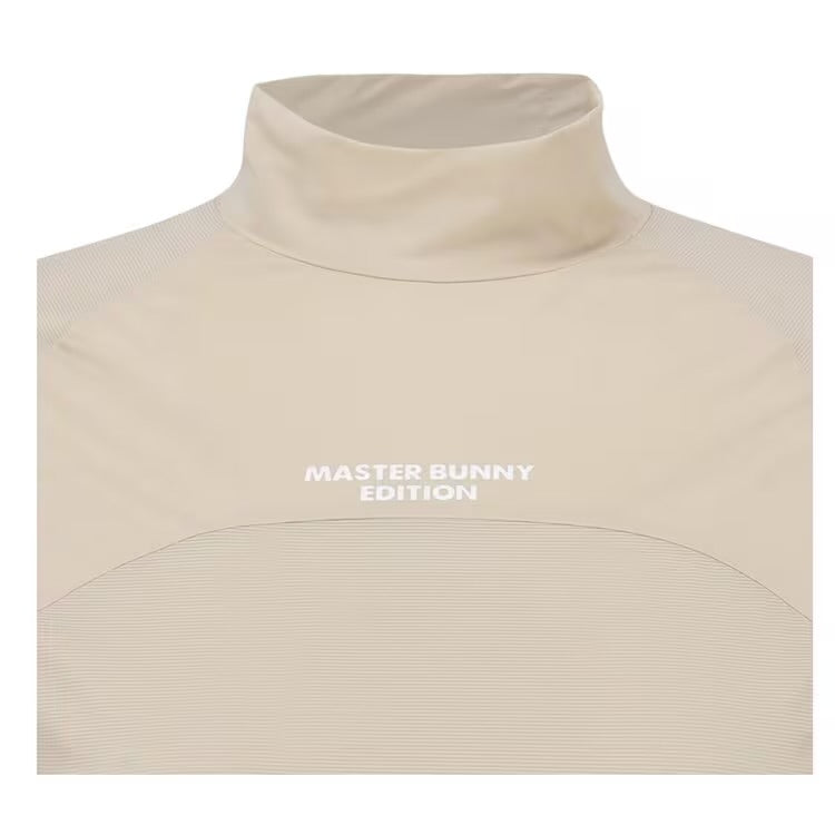 Master Bunny Women's cut-off cuff cool-feeling mock neck T-shirt
