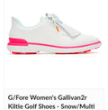 G/Fore Women's Gallivan2r Kiltie Golf Shoes - Snow/Multi