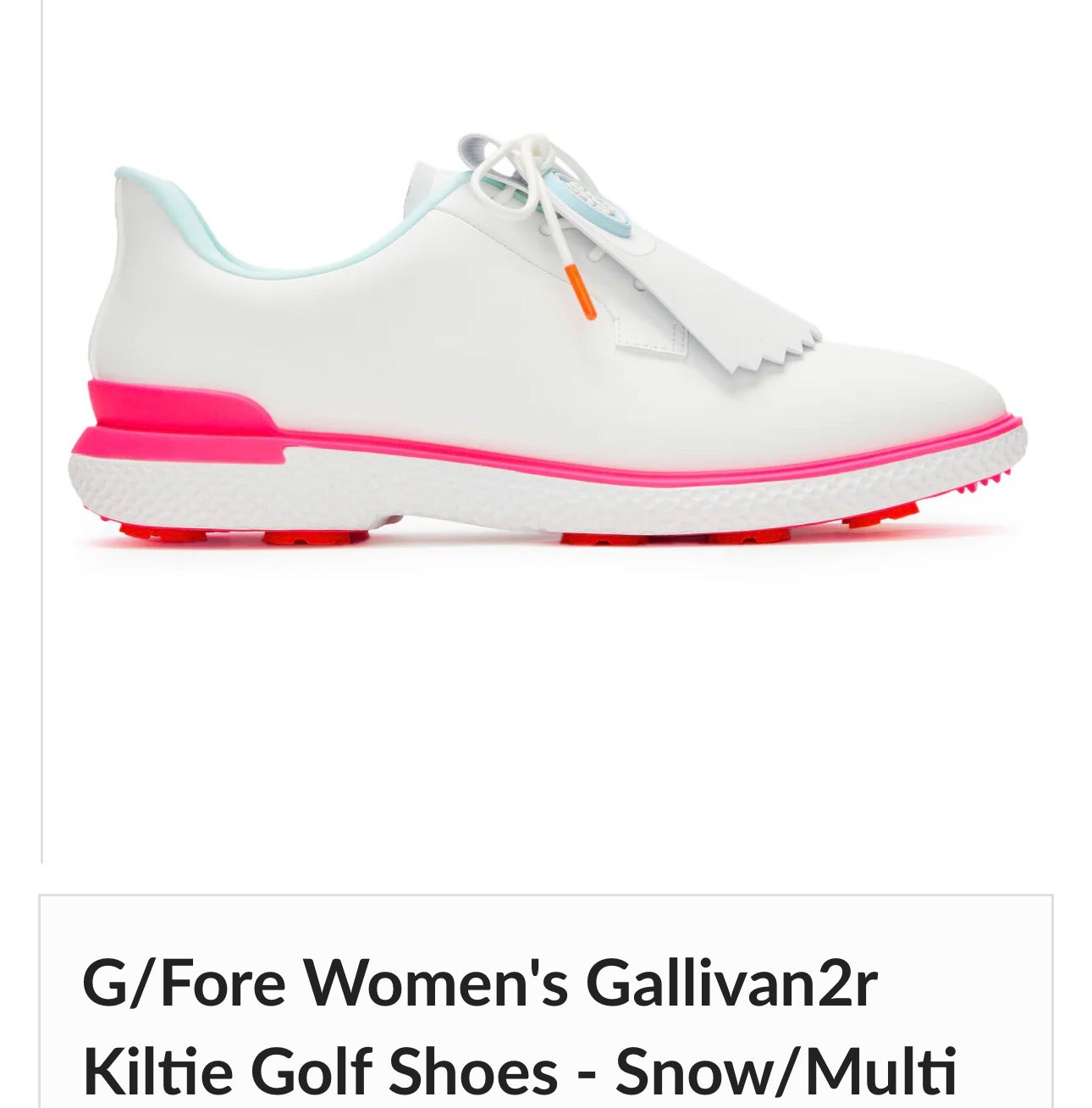 G/Fore Women's Gallivan2r Kiltie Golf Shoes - Snow/Multi