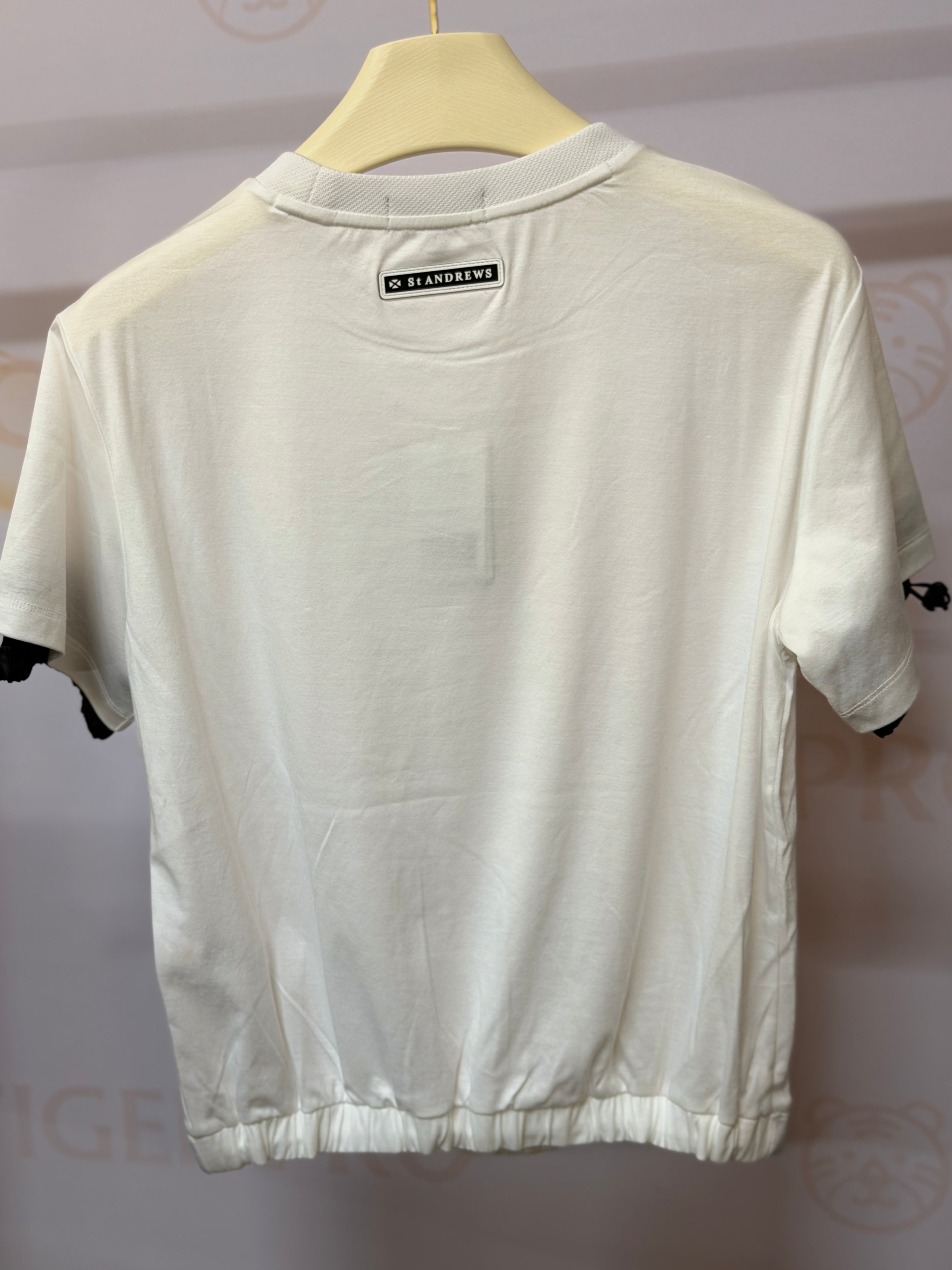 St Andrews White Drawstring short-sleeved