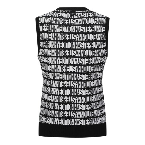 Master Bunnys Women's logo stripe knit vest