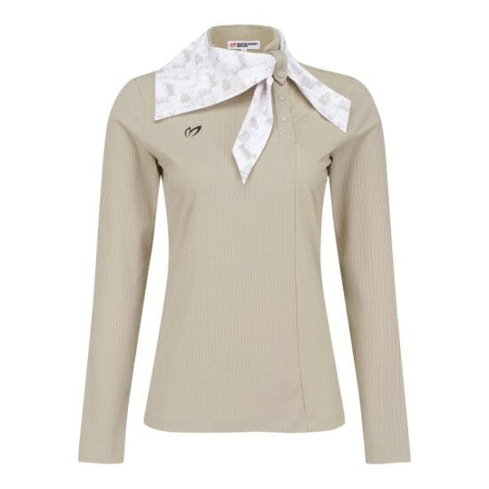 Master Bunny Logo Scarf Rib Mix Long Sleeve T-shirt