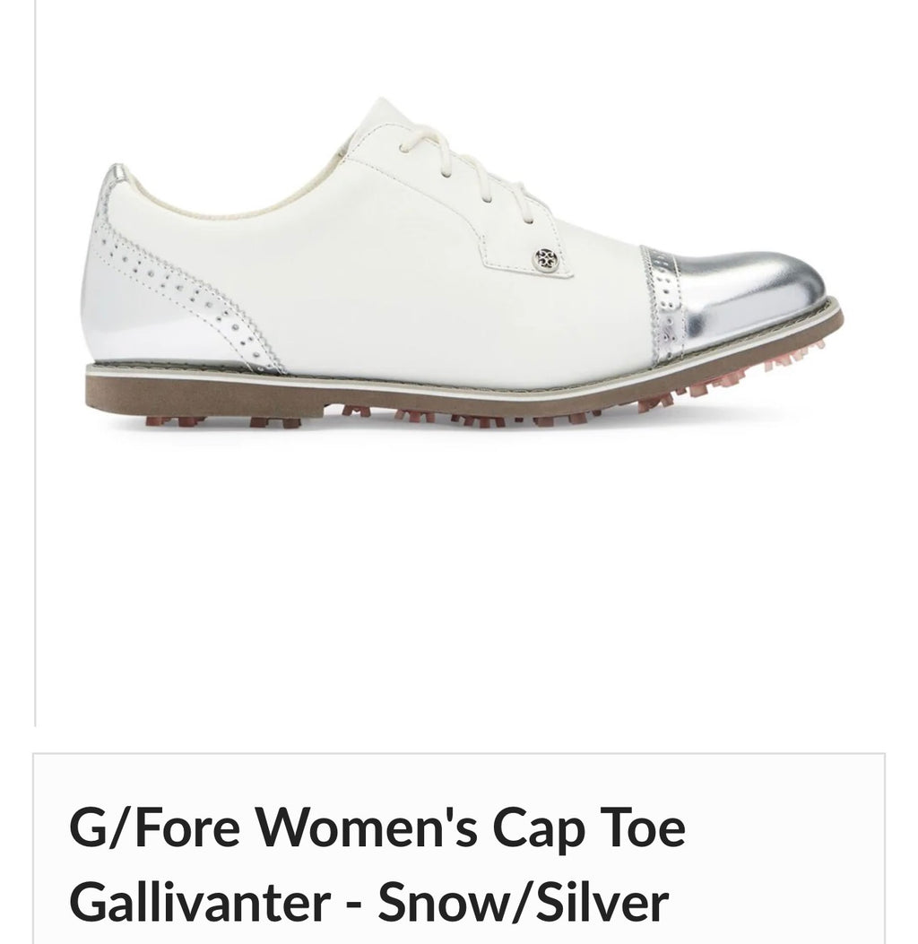 G/Fore Women's Cap Toe Gallivanter - Snow/Silver