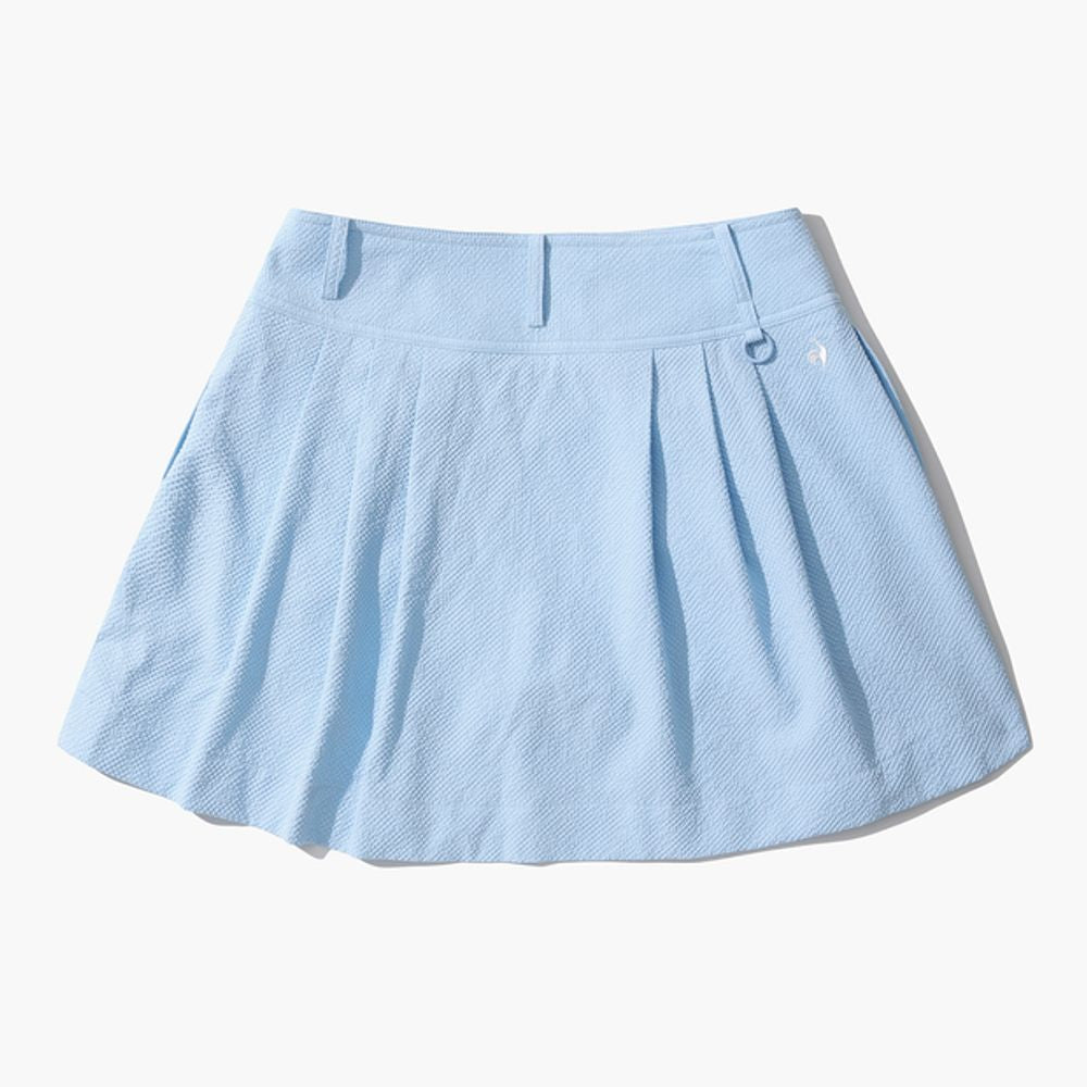 Le Coq Sportif Women's seersucker flare skirt