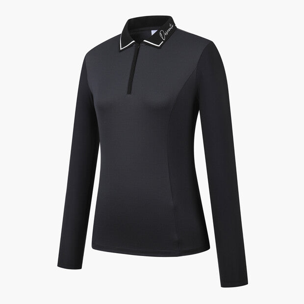 Descente Women's long-sleeved polo shirt
