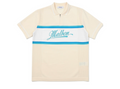 Malbon Golf Color Block Amosa Short Sleeve Summer Knit（Cream）