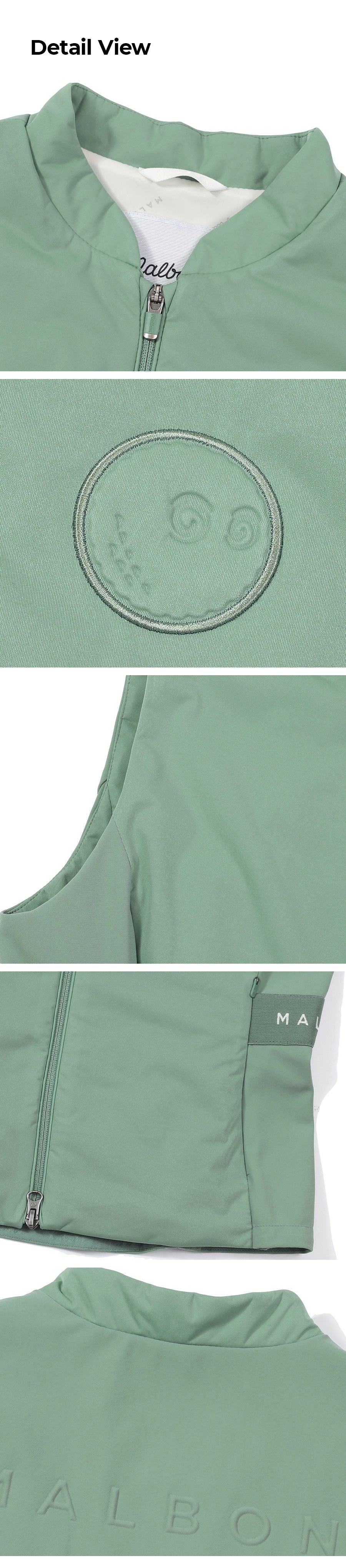 Malbon Lightweight Padded Vest DARK MINT (WOMAN)