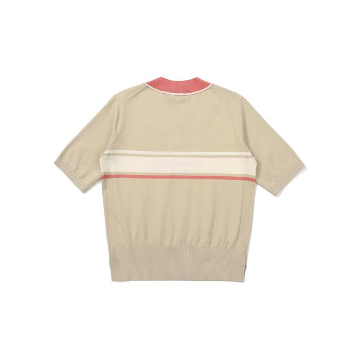Malbon Women Golf Neck half sleeve knit