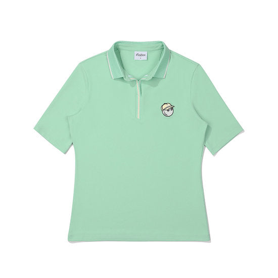 Malbon Golf Women's Bucket Polo Shirt MINT