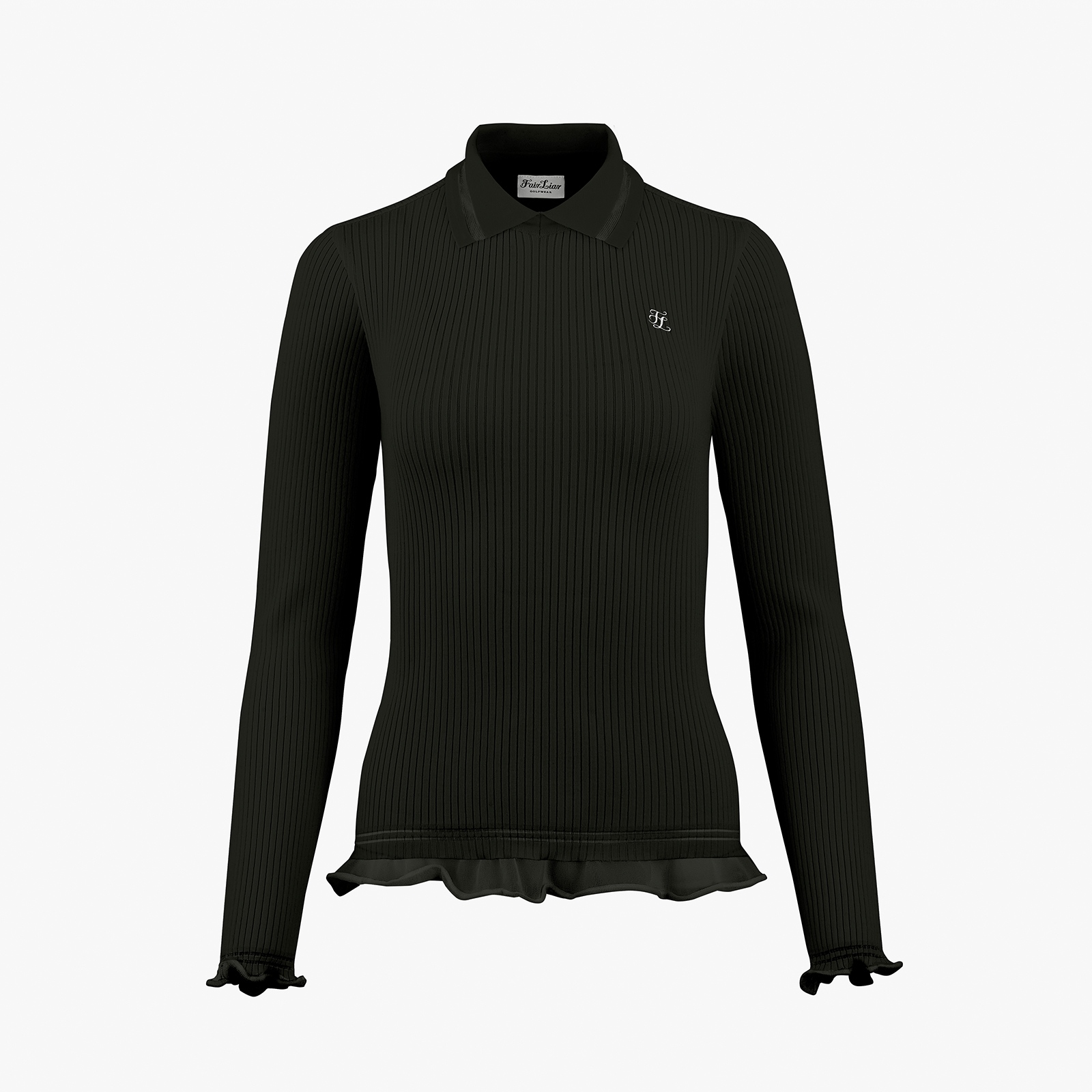 Fairliar Lace collar knitted shirt