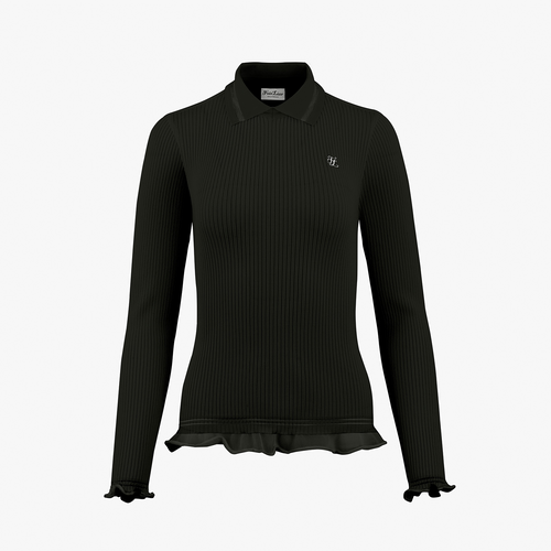 Fairliar Lace collar knitted shirt