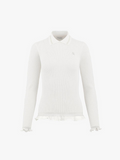 Fairliar Lace collar knitted shirt