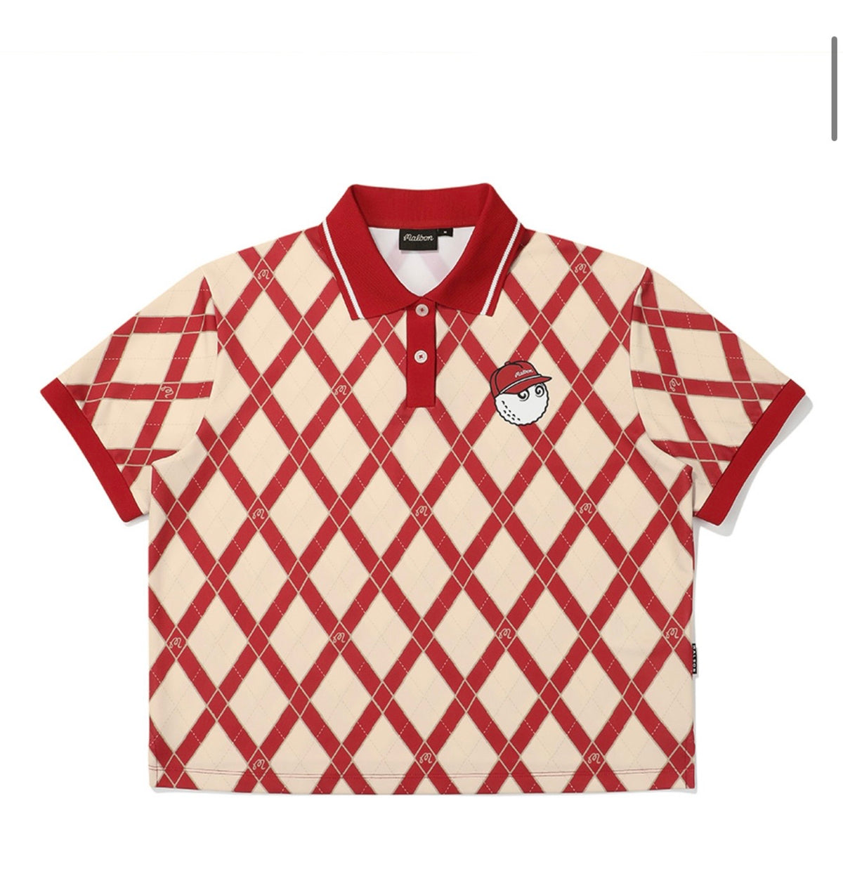 Malbon Argyle pattern polo shirt