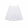 Malbon High-waisted asymmetric Jersey pleated skirt