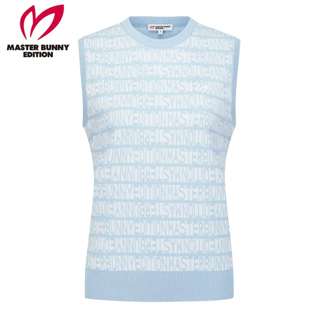 Master Bunnys Women's logo stripe knit vest