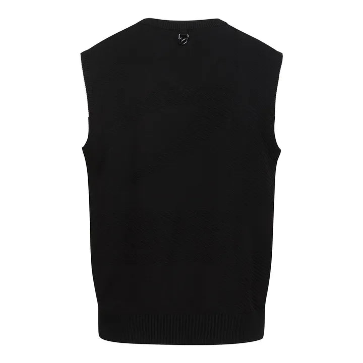 Master Bunnys Men's Twill Embossed Logo Knit Vest