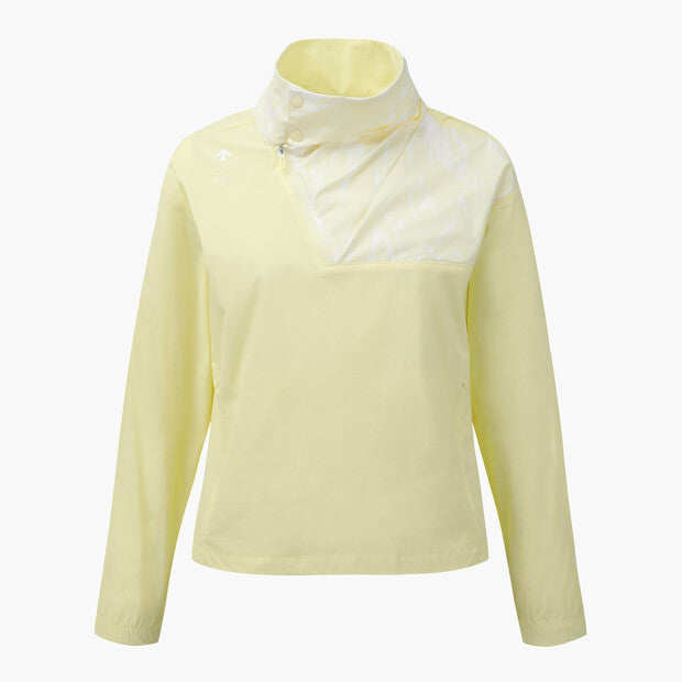 Descente Women's modified anorak jumper / Yellow