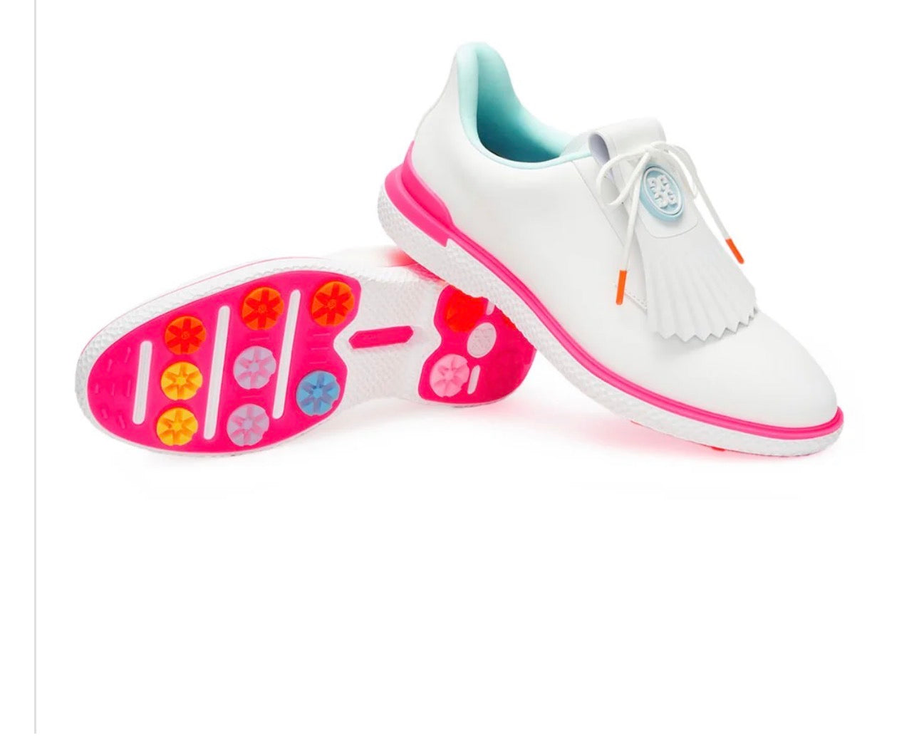 G/Fore Women's Gallivan2r Kiltie Golf Shoes - Snow/Multi