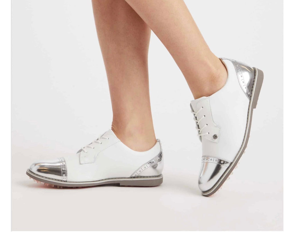 G/Fore Women's Cap Toe Gallivanter - Snow/Silver