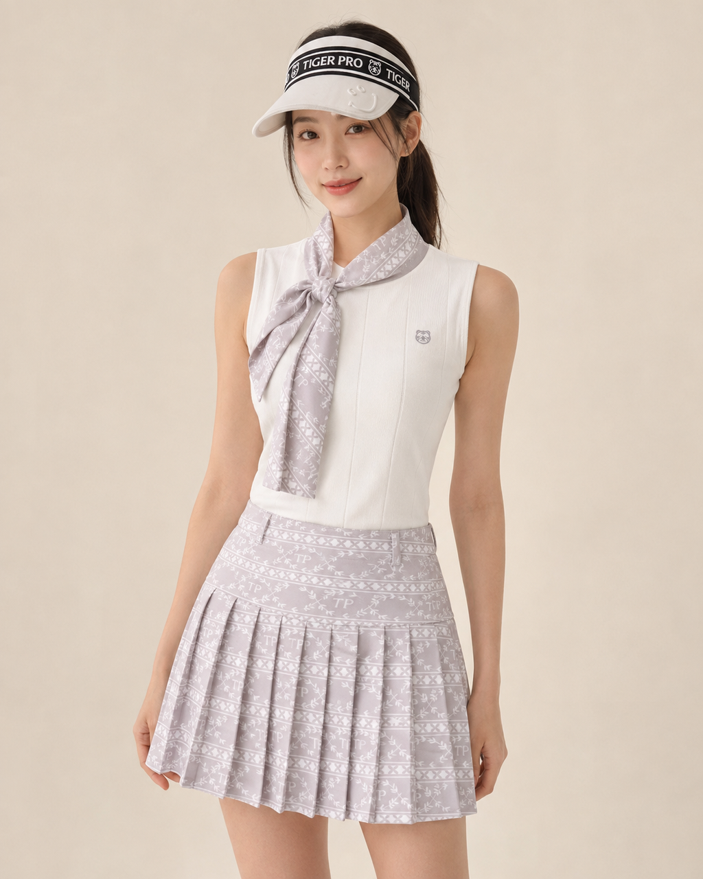 Tiger Pro floral print short skirt