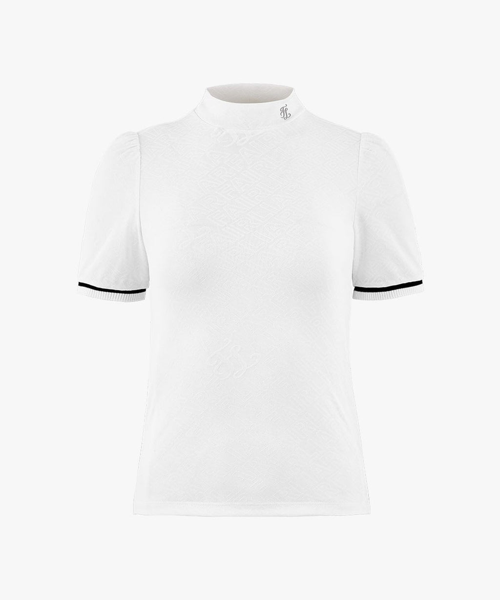 Fairliar Ferragamo Jacquard Turtleneck T-shirt