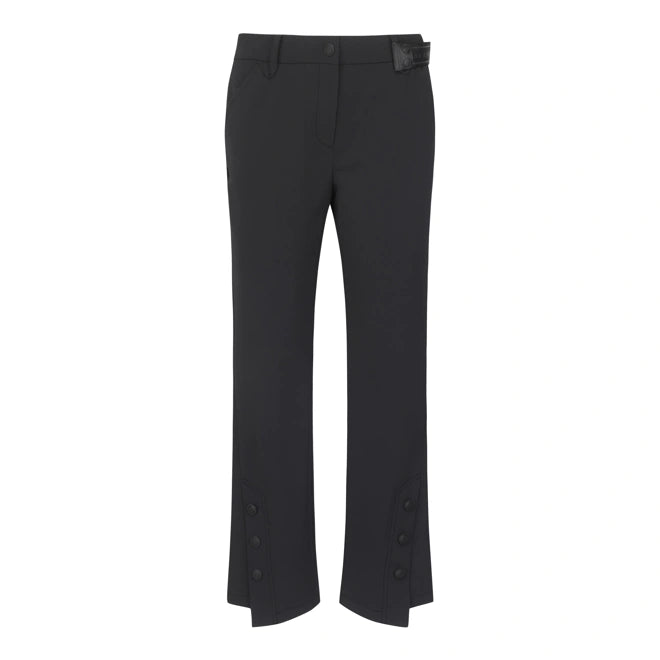 St Andrew Women's detachable belt hem detail bootcut pants
