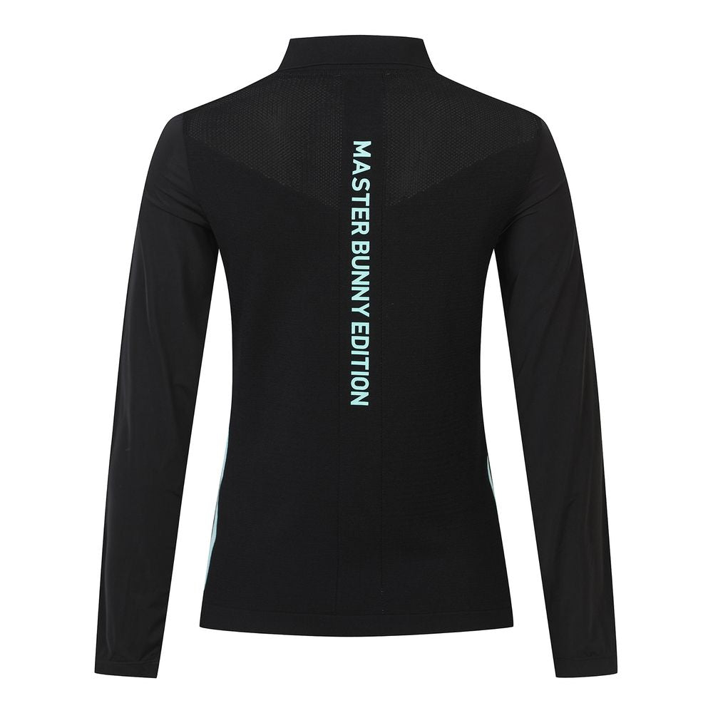 Master Bunny Women's Side Color Line Collar Knit Top