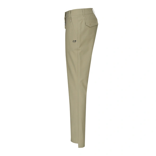 Master Bunny Women's slim-fit straight-leg trousers with detachable pockets / Beige