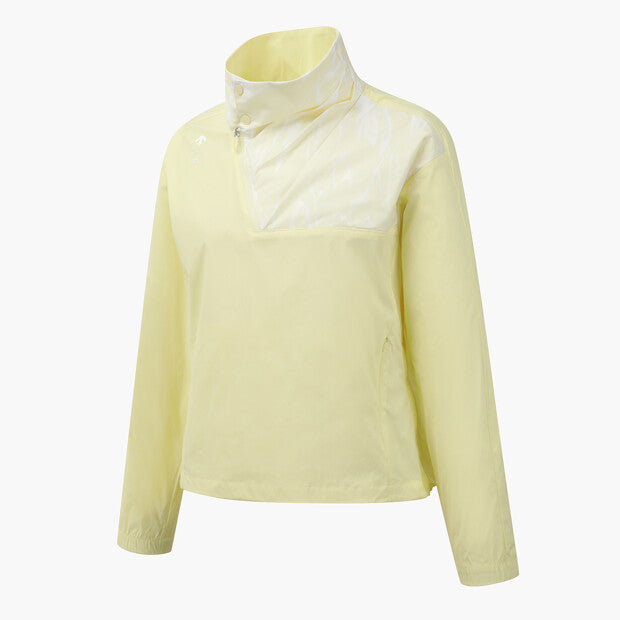 Descente Women's modified anorak jumper / Yellow