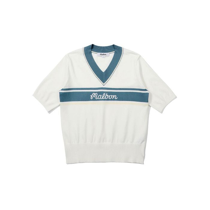 Malbon Women Golf Neck half sleeve knit