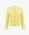 Fairliar Ruffle-sleeved cardigan (yellow)