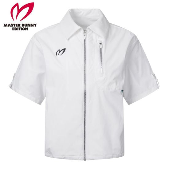 Master Bunny Women's Dot Logo Collar Short Sleeve Jumper