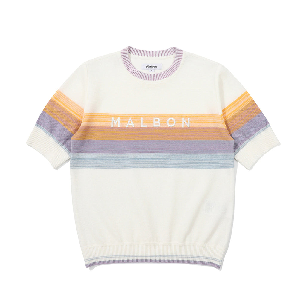 Malbon Gradient knitted breathable top