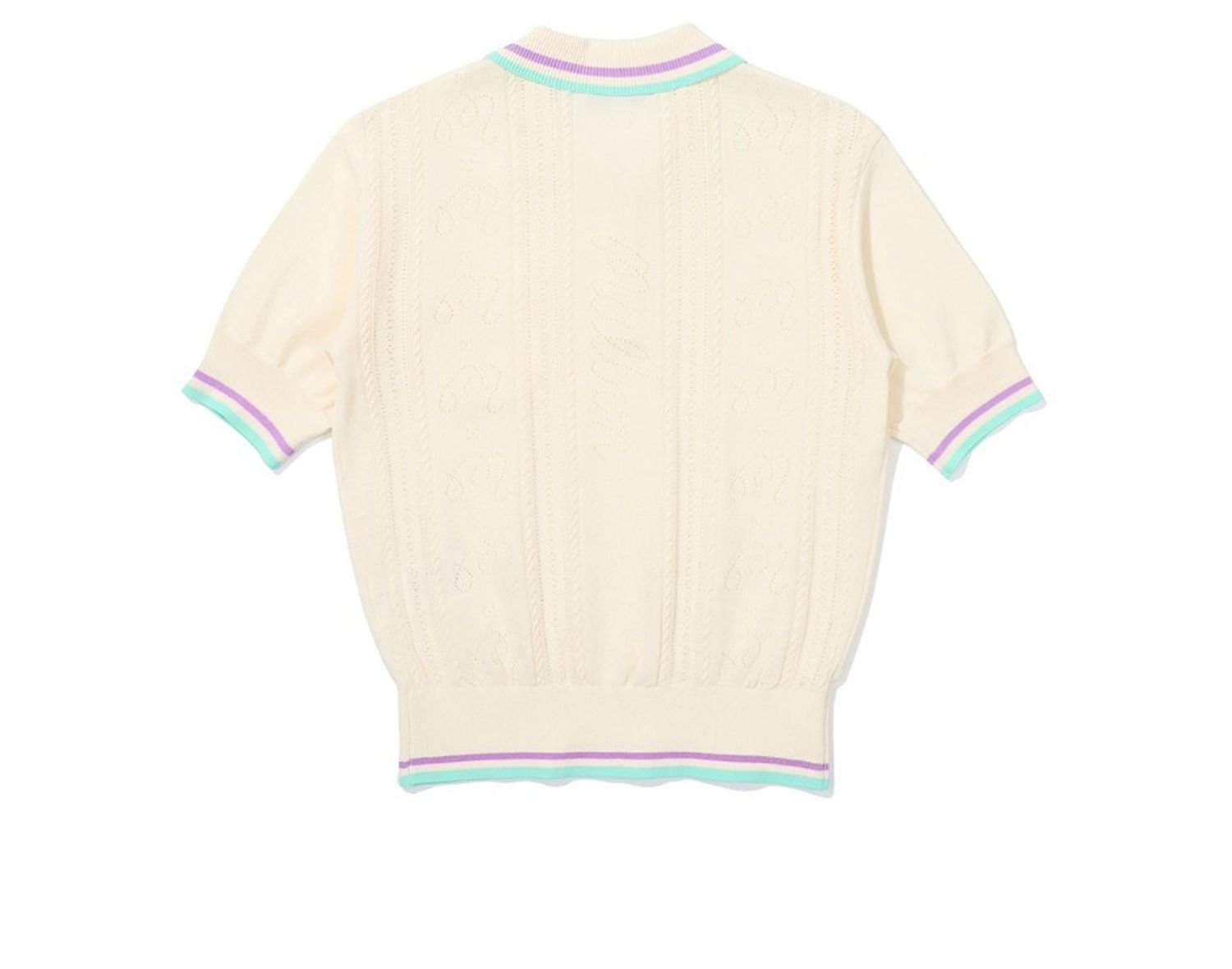 Malbon Gradient polo neck knit