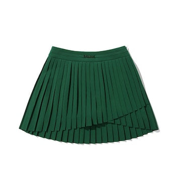 Malbon Golf Asymmetrical Pleated Skirt