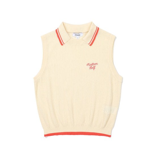 Malbon Golf Women's Summer Knit Vest LEMON