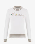 Fairliar White floral sweater